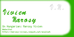 vivien marosy business card